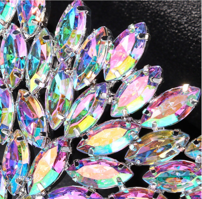 Luxury Crystal Rhinestone Face Jewelry Masquerade Mask